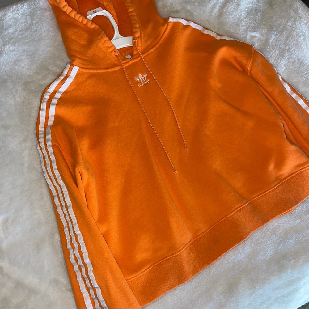 Orange adidas hoodie